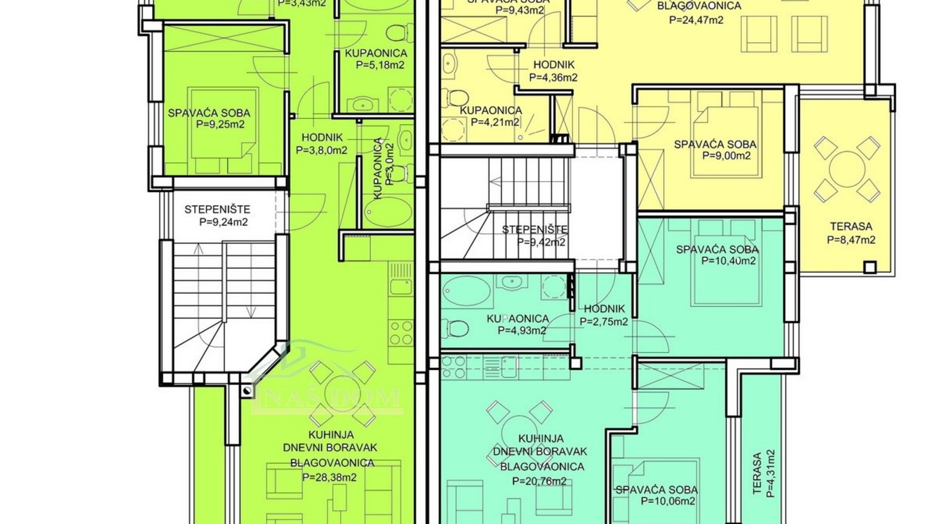 Luxusní apartmán v 1.řadě u moře, Šibenik