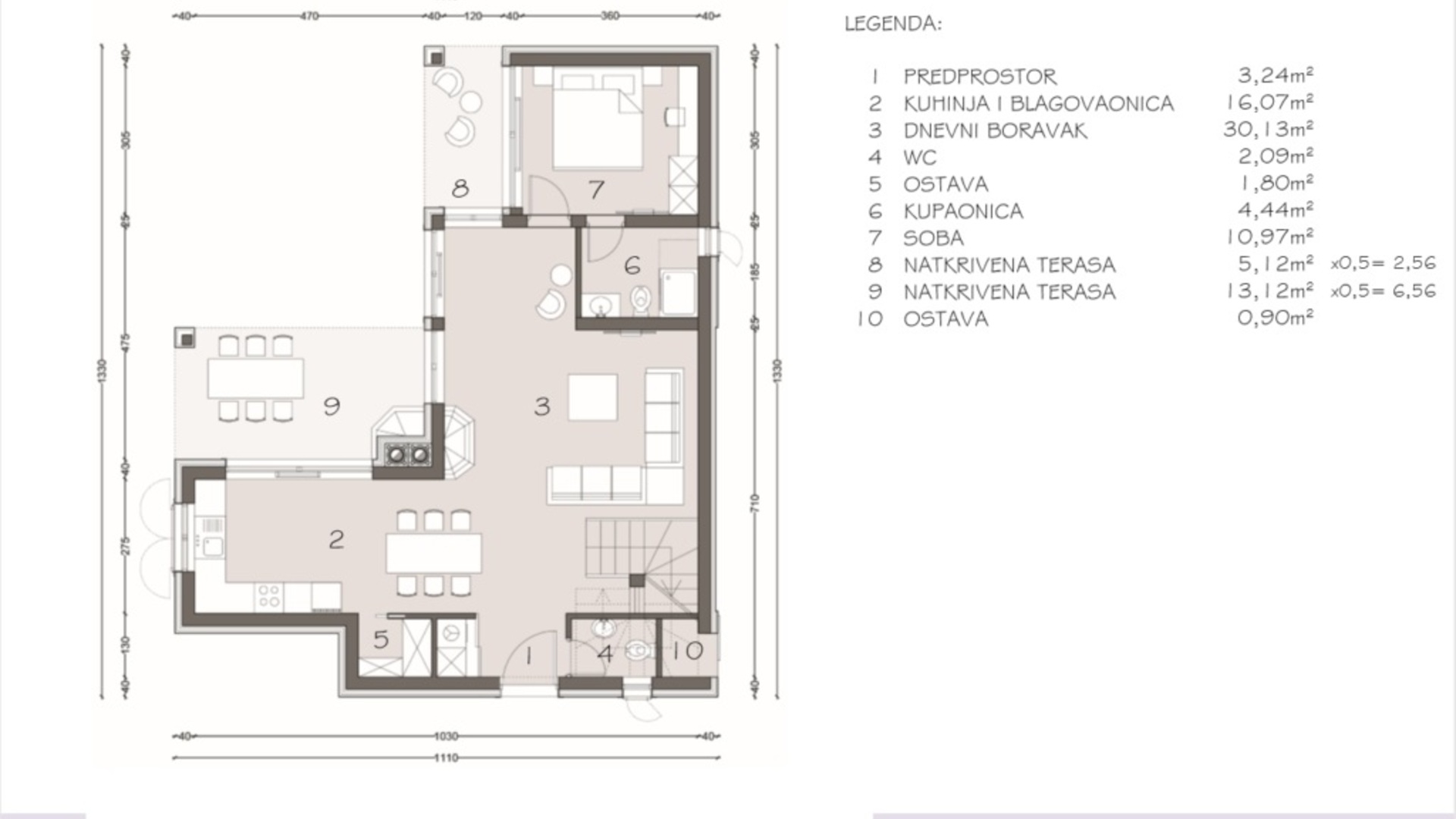 Luxury villas with pool, under construction in the 1st row by the sea