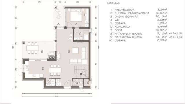 Luxury villas with pool, under construction in the 1st row by the sea