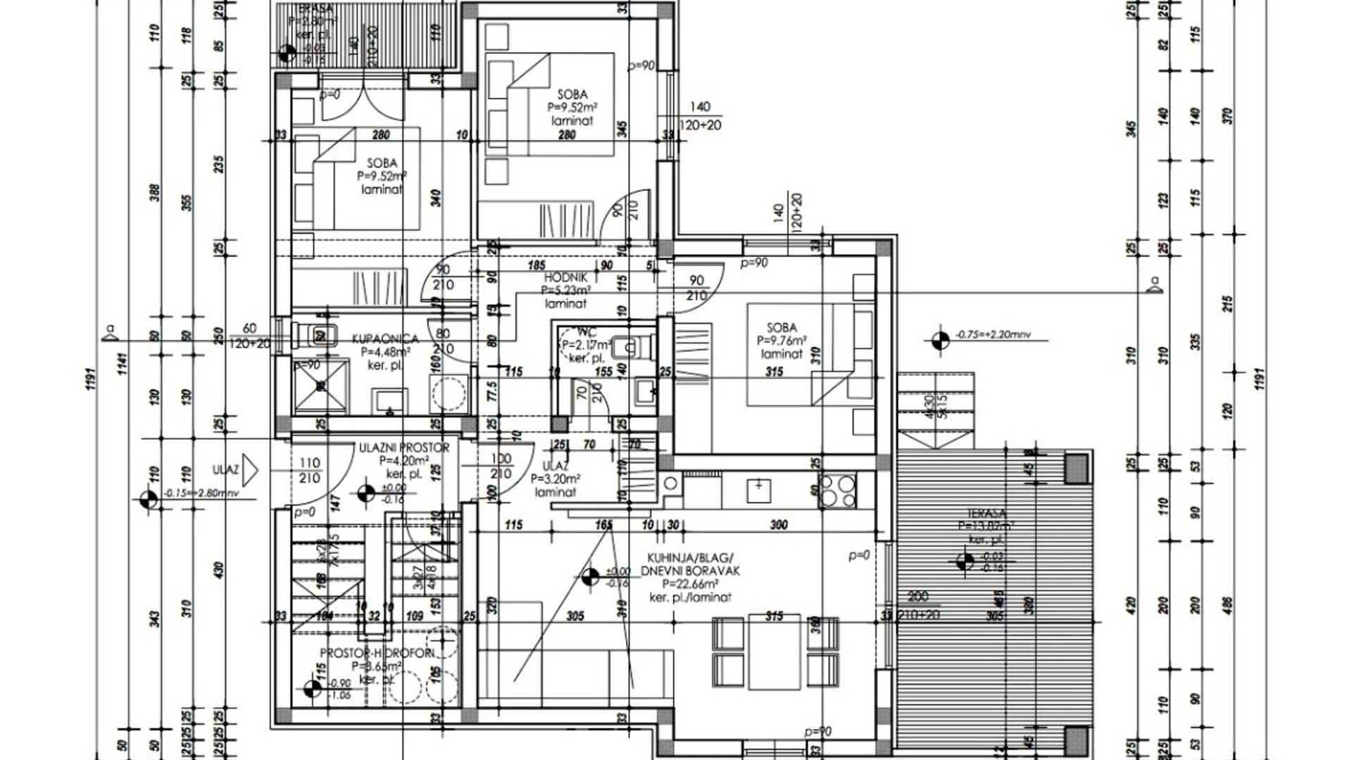 Apartmán s 3 ložnicemi a nádherným výhledem, Vir