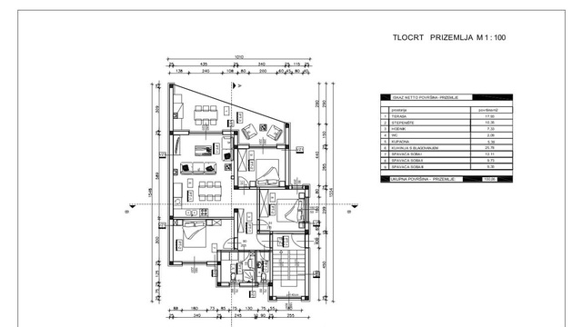 Apartmán 1 ložnice + obývací pokoj, poloostrov Vir