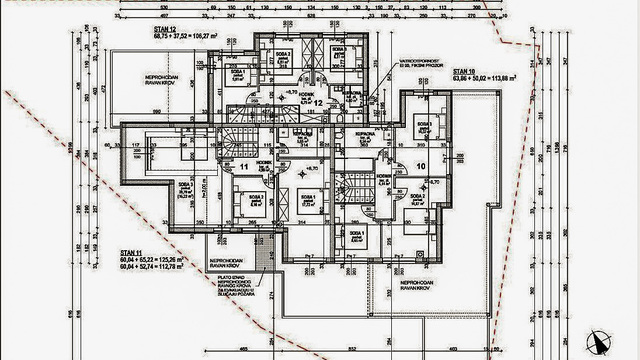 Apartmán 2 ložnice + obývací pokoj, Povljana