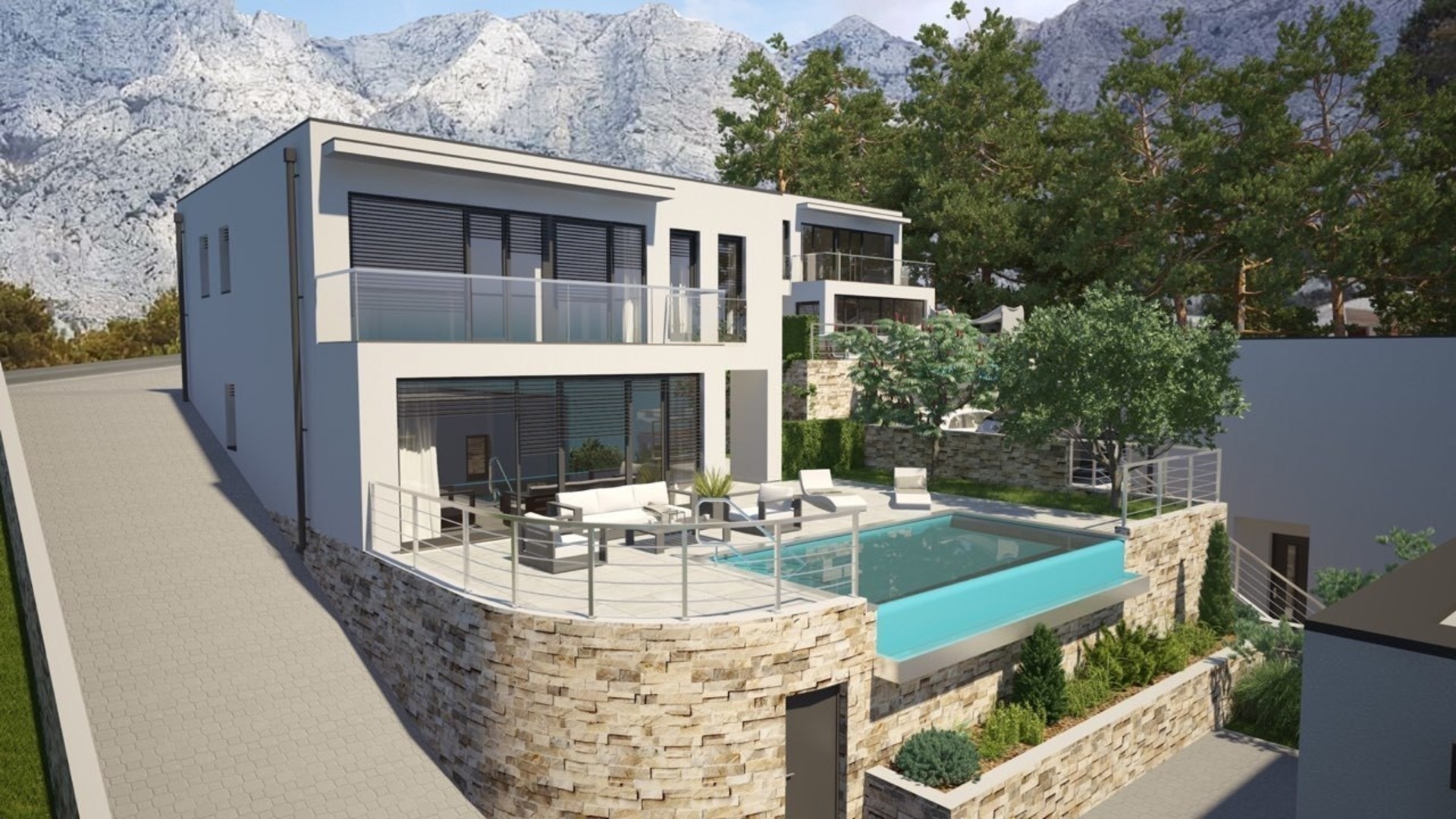 Luxury villa with swimming pool on Makarska Riviera